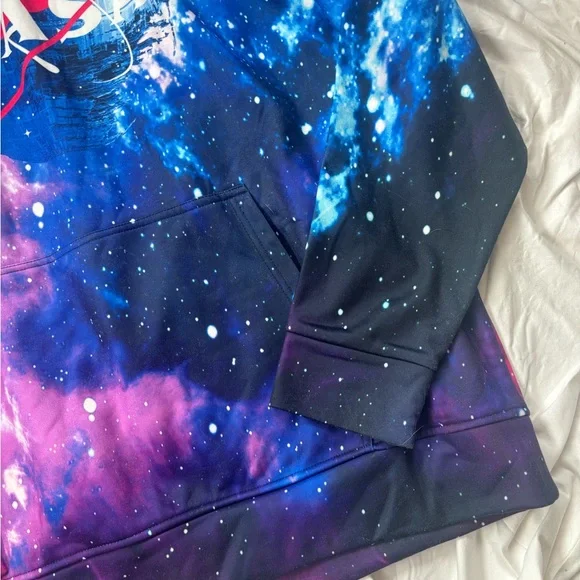 NASA Space Galaxy Print Hoodie - Picture 3 of 6